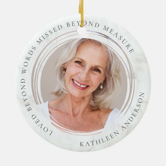 Beyond Words Gemist Beyond Measure Photo Keramisch Ornament (Achterkant)