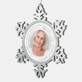 Beyond Words Gemist Beyond Measure Photo Tin Sneeuwvlok Ornament (Rechts)