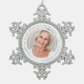 Beyond Words Gemist Beyond Measure Photo Tin Sneeuwvlok Ornament (Voorkant)