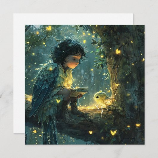 Beyond Words: Uitdrukken met grillige illustraties Feestdagenkaart (Voorkant / Achterkant)