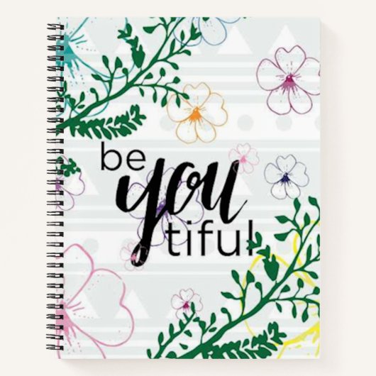 BeYouful Floral Pattern Notitieboek (Voorkant)
