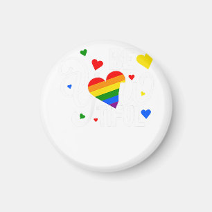 BeYouTIFUL Gay Pride Lesbisch Regenboog Hart Magneet