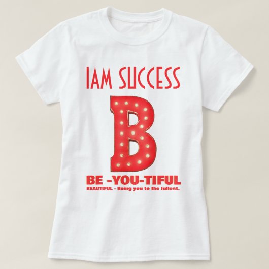 BEYOUTIFUL T-SHIRT (Design voorkant)