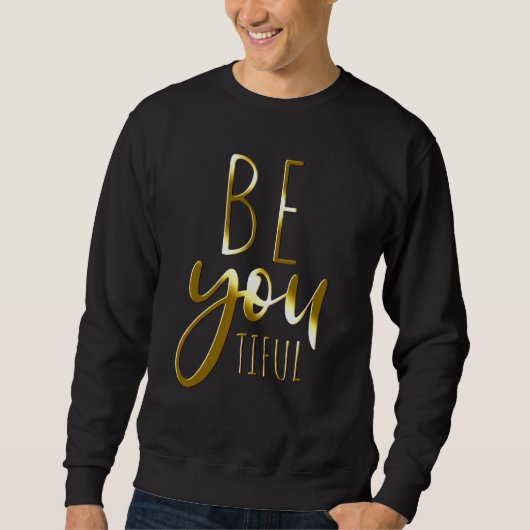 Beyoutiful Wees Jij Tiful Mindfulness Zen Yoga Zel Trui (Voorkant)