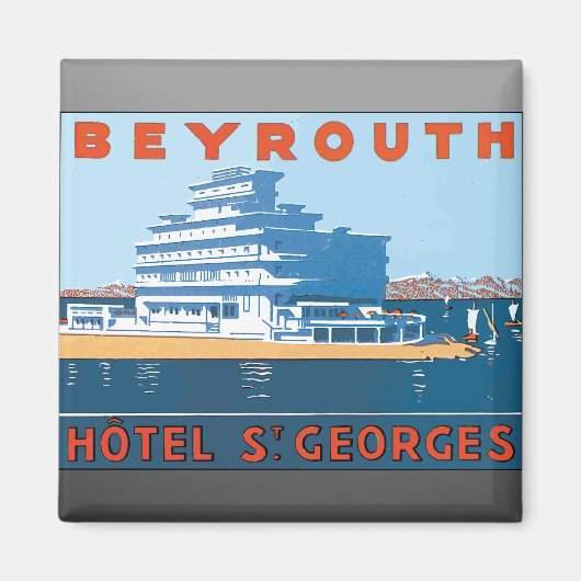 Beyrouth Hotel St. Georges, Magneet (Voorkant)