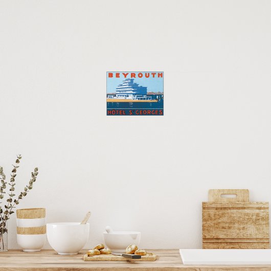 Beyrouth, Hotel St. Georges Poster (Keuken)
