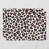 Bezaubernd Elegante Natürliche Leoparden Muster Kaart (Voorkant / Achterkant)