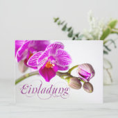 Bezaubernde Einladungskarte mit Orchidee Kaart (Staand voorkant)