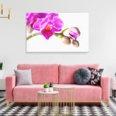 Bezaubernde Orchide - Glücksgefühle frei Haus! Canvas Afdruk (Insitu (Woonkamer))