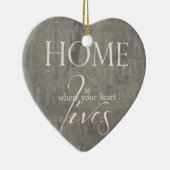 Bezauberndes Dekoherz "sweet home" Keramisch Ornament (Rechts)