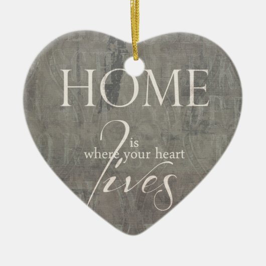 Bezauberndes Dekoherz "sweet home" Keramisch Ornament (Voorkant)