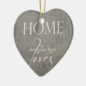 Bezauberndes Dekoherz "sweet home" Keramisch Ornament (Links)