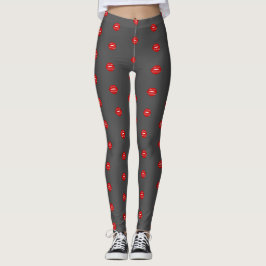 bezegeld met een kus liefdescitaten  leggings