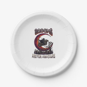 Bezem Amateurs Grim Reaper Motorfiets Halloween R Papieren Bordje