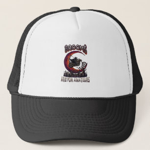 Bezem Amateurs Grim Reaper Motorfiets Halloween R Trucker Pet