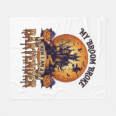 Bezem Braken Bartender Halloween Spoken Huis Heks Fleece Deken (Voorkant (Horizontaal))