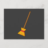 bezem feestdagenkaart (Voorkant)