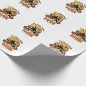 Bezem Gebroken Bakker Halloween Heks Chef Pompoen_ Cadeaupapier (Hoek)