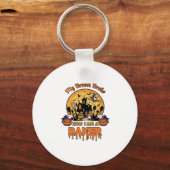 Bezem Gebroken Bakker Halloween Heks Chef Pompoen_ Sleutelhanger (Voorkant)
