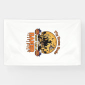 Bezem Gebroken Bakker Halloween Heks Chef Pompoen_ Spandoek (Horizontaal)