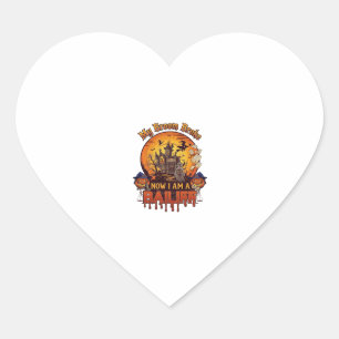 Bezem Gebroken Baljuw Halloween Geest Recht Pompoe Hart Sticker