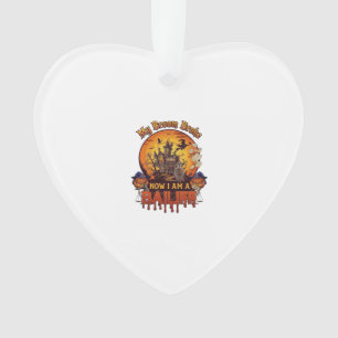 Bezem Gebroken Baljuw Halloween Geest Recht Pompoe Ornament