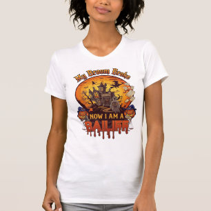 Bezem Gebroken Baljuw Halloween Geest Recht Pompoe T-shirt