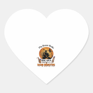 Bezem Gebroken Band Directeur Halloween Spokenhuis Hart Sticker
