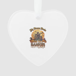 Bezem Gebroken Bankier Halloween Spokenhuis Heks P Ornament