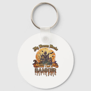 Bezem Gebroken Bankier Halloween Spokenhuis Heks P Sleutelhanger