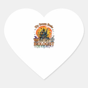 Bezem Gebroken Bioloog Halloween Geheime Kasteel P Hart Sticker