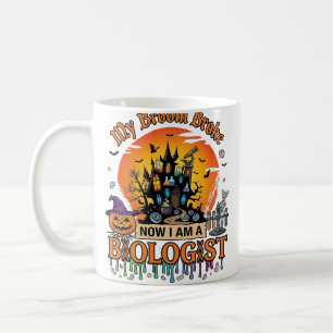 Bezem Gebroken Bioloog Halloween Geheime Kasteel P Koffiemok