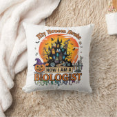 Bezem Gebroken Bioloog Halloween Geheime Kasteel P Kussen (Deken)