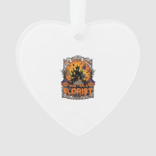 Bezem Gebroken Bloemist Halloween Heks Pompoen Spo Ornament