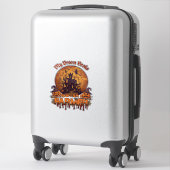 Bezem Gebroken Boer Halloween Heks Spookhuis P Sticker (Koffer)