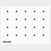 Bezem Gebroken Danser Halloween Spokenhuis Pompoen Hart Sticker (Vel)