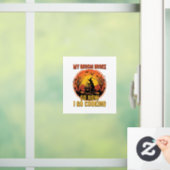 Bezem Gebroken Dus Nu Koken Halloween_1 Raamsticker (Huis)