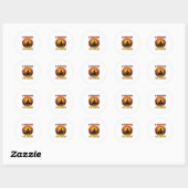 Bezem Gebroken Dus Nu Koken Halloween_1 Ronde Sticker (Vel)