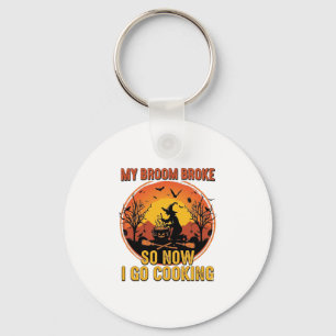 Bezem Gebroken Dus Nu Koken Halloween_1 Sleutelhanger