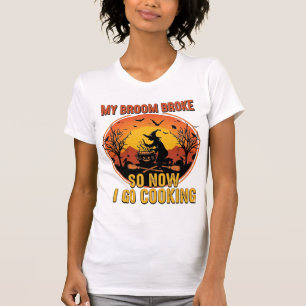 Bezem Gebroken Dus Nu Koken Halloween_1 T-shirt