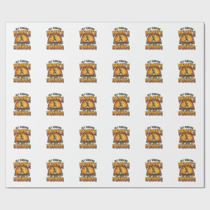 Bezem Gebroken Dus Nu Rennen Halloween Heks Maan_1 Cadeaupapier