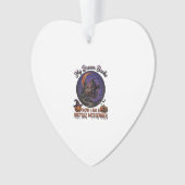 Bezem Gebroken Fiets Koerier Heks Halloween Maan Ornament (voorkant)