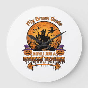 Bezem Gebroken Halloween Fitness Trainer Hekserij  Grote Klok