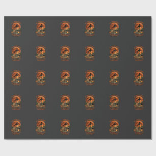 Bezem Gebroken Halloween Heks Kampeer Tent Kampvuu Cadeaupapier