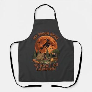 Bezem Gebroken Halloween Heks Kampeer Tent Kampvuu Schort