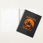 Bezem Gebroken Halloween Heks Motorfiets Vleermuiz Planner (Display)