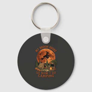 Bezem Gebroken Halloween Hekserij Camping Tent Kam Sleutelhanger