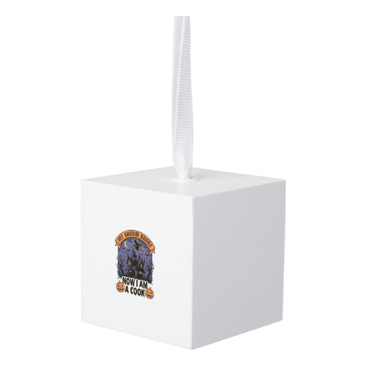 Bezem Gebroken Heks Halloween Kook Puns_1 Decoratie (Achter hoekig)