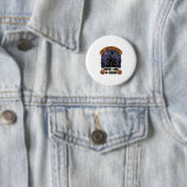 Bezem Gebroken Heks Halloween Kook Straf_1 Ronde Button 5,7 Cm (In situ)