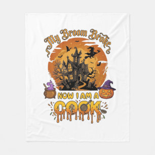 Bezem Gebroken Kok Halloween Spokenhuis Ketel Fleece Deken